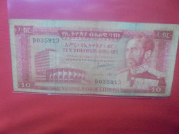 ETHIOPIE 10$ 1966 Circuler (B.29) - Etiopía