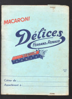 Protege Cahier MACARONI DELICE FERRAND RENAUD  (M5560) - Protège-cahiers