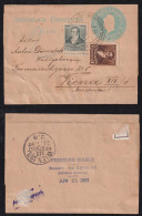 Argentina 1897 Stationery Wrapper Uprated ROSARIO X VIENA Austria 1/2c With ABN Imprint - Storia Postale