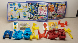 2022 Ferrero - Kinder Surprise -   VD096 & VD097 - Space Robot Action - Complete Set + 2 BPZ's - Monoblocs