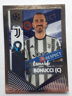 FOIL Captain #280 LEONARDO BONUCCI (Juventus) STICKER Topps UEFA 2022-23 - Trading Cards