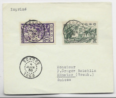 TOGO 20C+30C LETTRE COVER SOKODE 4 JUIN 1938 TO SUISSE - Cartas & Documentos