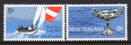 New Zealand 1971 One Ton Cup Racing Trophy Set HM (SG 950-951) - Nuevos
