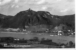 353 Rhöndorf A. Rh. Mit Drachenfels. Ottmar Zieher, München, Fotokarte - Drachenfels