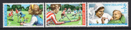 New Zealand 1971 Heatlth - Hockey & Dental Health Set HM (SG 960-962) - Unused Stamps