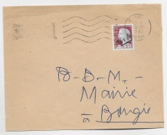 FRANCE MARIANNE DECARIS 25C SURCHARGE E.A.LETTRE COVER MEC BOUGIE 26.10.1962 SETIF - Lettres & Documents