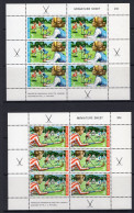 New Zealand 1971 Heatlth - Hockey & Dental Health MS Set Of 2 MNH (SG MS963a&b) - Ongebruikt