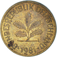 Monnaie, Allemagne, 5 Pfennig, 1981 - 5 Pfennig