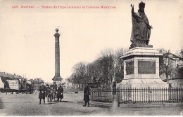 FRANCE - 15 - AURILLAC - Statue Du Pape Gerbert Et Colonne Montryon - Carte Postale Ancienne - Aurillac