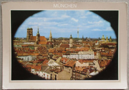 GERMANY DEUTSCHLAND MUNICH MÜNCHEN FRAUENKIRCHE RATHAUS POSTKARTE POSTCARD ANSICHTSKARTE CARTE POSTALE CARD PC CP AK - Langen