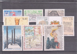 ANDORRE LOT DE TIMBRES NEUFS XX  30% VALEUR FACIALE POUR STOCK OU AFFRANCHISSEMENT ( Francs) - Sammlungen