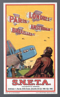 Aviation ; Bruxelles (Belgique) Affichette CIE TRANSPORTS AERIENS Sneta 1921  (voir La Descriptionà (M5565) - Other & Unclassified