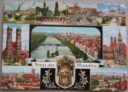 GERMANY DEUTSCHLAND MUNICH MÜNCHEN MULTI VIEW KARTE POSTKARTE POSTCARD ANSICHTSKARTE CARTE POSTALE CARD PC AK CP - Langen