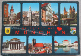 GERMANY DEUTSCHLAND MUNICH MÜNCHEN MULTI VIEW KARTE POSTKARTE POSTCARD ANSICHTSKARTE CARTE POSTALE CARD PC AK CP - Langen