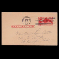 US.AIR MAIL.1949.POSTCARDS.4C.FIRST DAY OF ISSUE. - 1951-1960