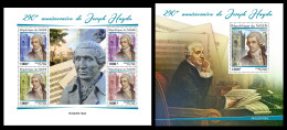 Niger  2022 Joseph Haydn.  (419) OFFICIAL ISSUE - Musique