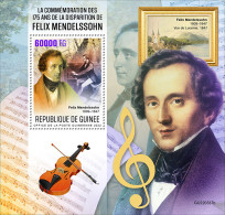 Guinea  2022 Felix Mendelssohn. (337b) OFFICIAL ISSUE - Musique