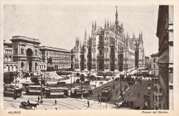 ITALIE - Milano - Piazza Del Duomo - Carte Postale Ancienne - Otros & Sin Clasificación