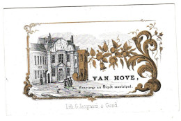 Belgique, Carte Porcelaine, J Van Hove, Concierge Au Depôt Municipal, Gent, Gand, Dim:94x59mm, - Porzellan