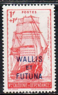 WALLIS AND FUTUNA ISLANDS 1941 VICHY GOVERNMENT IN FRANCE 1fr + 1fr MH - Unused Stamps