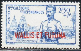 WALLIS AND FUTUNA ISLANDS 1941 VICHY GOVERNMENT IN FRANCE 2.50fr + 1fr MH - Ongebruikt