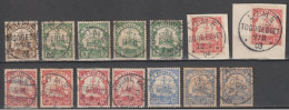TOGO (COLONIE ALLEMANDE) - 1900/1914 - LOT BELLES OBLITERATIONS DONT 2 FRAGMENTS ! - Used Stamps