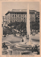 Rome Grand Hote Italy Old Postcard Mailed - Cafés, Hôtels & Restaurants