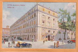 Rome Grand Hotel D Inghilterra Italy Old Postcard Mailed - Bares, Hoteles Y Restaurantes