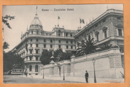 Rome Excelsior Hotel Italy 1905 Postcard - Bares, Hoteles Y Restaurantes