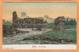 Rome Italy Old Advertising Postcard Ed Loeflund & Co Stuttgart - Cafes, Hotels & Restaurants