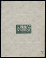 1939 U.S. Constitution 2d Plate Proof, The Only Known Example In Private Hands. - Geschnittene, Druckproben Und Abarten