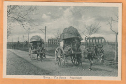 Rome Types Transport Wine Italy Old  Postcard - Transportes