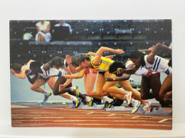 Women's Track And Field, Starting, Athletics, Sport Postcard - Athlétisme