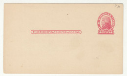 US 1918 Postal Stationery Postcard Not Posted UX30 Preprinted 230601 - 1901-20