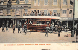 CPA AFRIQUE DU SUD JOHANNESBURG ELECTRIC TRAMWAYS ONE CLOCK RUSH - South Africa