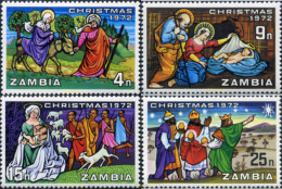 309240 MNH ZAMBIA 1972 NAVIDAD - Zambia (1965-...)