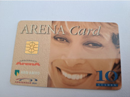 NETHERLANDS CHIPCARD / HFL 10,- ,- ARENA CARD /  TINA TURNER IN THE ARENA   - USED CARD  ** 13504** - Openbaar