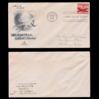 US.AIR MAIL.1947.6c.FIRST DAY ISSUE.SCOTT C33 - 1941-1950