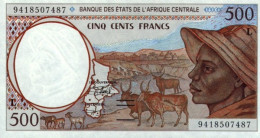 Etats D'Afrique Centrale Gabon 1994 Billet 500 Francs Pick 401 B Neuf UNC - Gabon