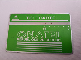 BURUNDI/ L&G CARD / GREEN  50 UNITS / ONATEL  406A / USED  CARD     ** 13520 ** - Burundi