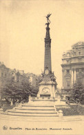 BELGIQUE - Bruxelles - Place De Brouckère - Monument Anspach - Carte Postale Ancienne - Places, Squares