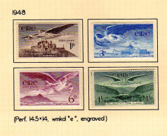 Irlande 1948-  Poste Aerienne -  L'Ange Victor - Neufs* - MLH - Posta Aerea