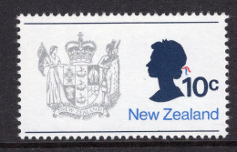 New Zealand 1973-76 Definitives - No Wmk. - 10c QEII & Arms MNH (SG 1016) - Ongebruikt