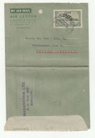 Pakistan Postal Statiionery Air Letter Posted 1951 To Kassel B230601 - Pakistan