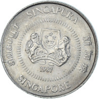 Monnaie, Singapour, 10 Cents, 1987 - Singapour