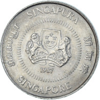 Monnaie, Singapour, 10 Cents, 1987 - Singapur