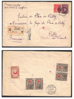 1939 ESC Recommandé De Beyoglu / Istanbul (Turquie)  Pour Lausanne (Suisse) - Au Dos Timbres De Bienfaisance - Cartas & Documentos