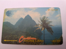 ST LUCIA    $ 40  CABLE & WIRELESS  STL-9C  9CSLC      Fine Used Card ** 13524** - Saint Lucia