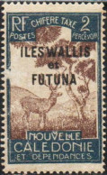 WALLIS AND FUTUNA ISLANDS 1930 POSTAGE DUE STAMPS TAXE SEGNATASSE OVERPRINTED MALAYAN SAMBAR 2c MH - Postage Due