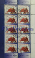 3737- VATICANO - VATICAN CITY 2008 EUROPA - EUROPE FULL SHEET 10 STAMPS C/ANNULLO 1° GIORNO - USED - Gebraucht